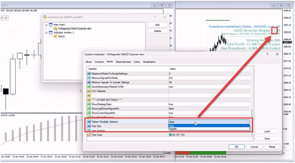 Pattern Flexibility Selector Feature